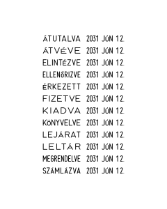 COLOP kézi dátumbélyegző fix szavakkal (04000 WD)