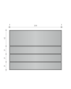 ajtótábla 1+3 sor alusignFIX
