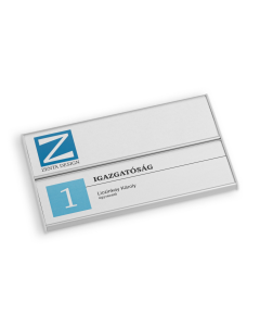 2 soros ajtó névtábla alumíniumból