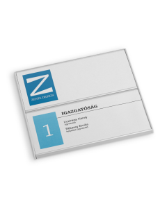 2 soros ajtó névtábla