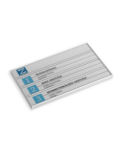 Ajtó névtábla 4 soros