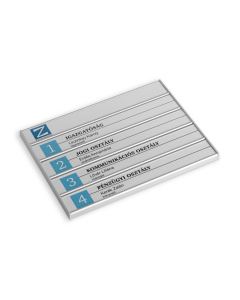 Ajtó névtábla 5 soros