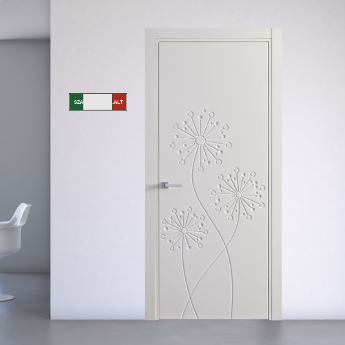 Ajtó melletti szabad-foglalt tábla