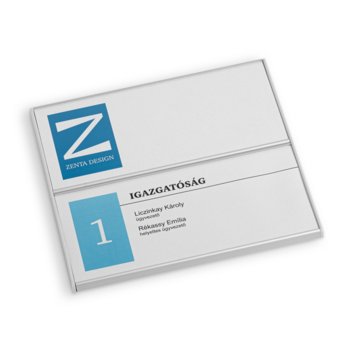 2 soros ajtó névtábla