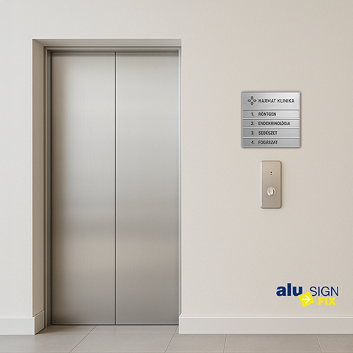 ajtótáblák, felirati táblák